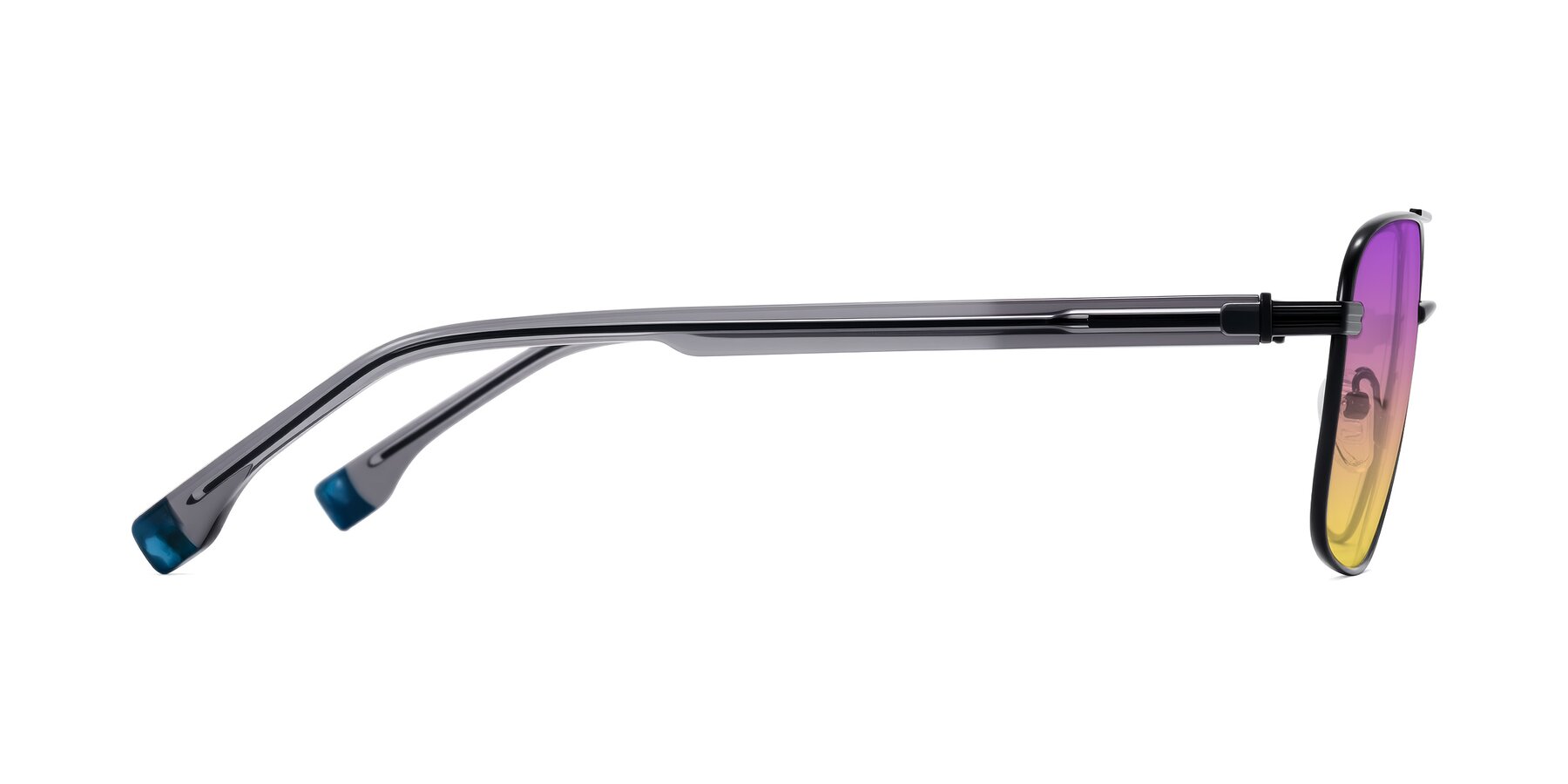 Side of Banten in Black with Purple / Yellow Gradient Lenses