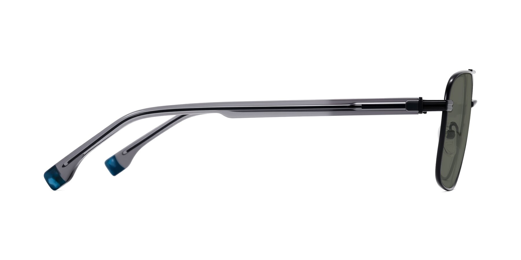 Side of Banten in Black with Gray Polarized Lenses