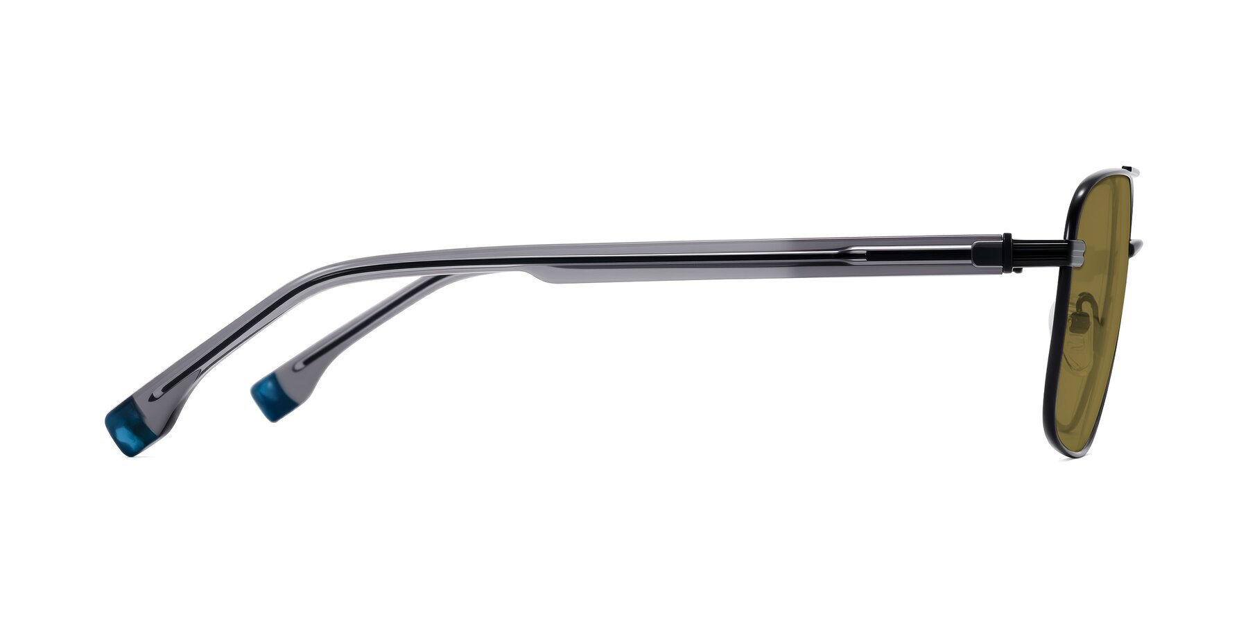 Side of Banten in Black with Brown Polarized Lenses