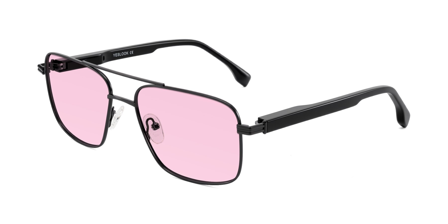 Angle of Banten in Gunmetal with Light Pink Tinted Lenses
