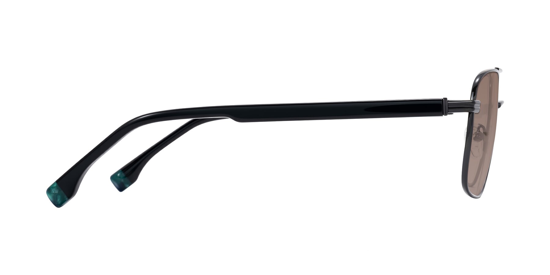 Side of Banten in Gunmetal with Medium Brown Tinted Lenses