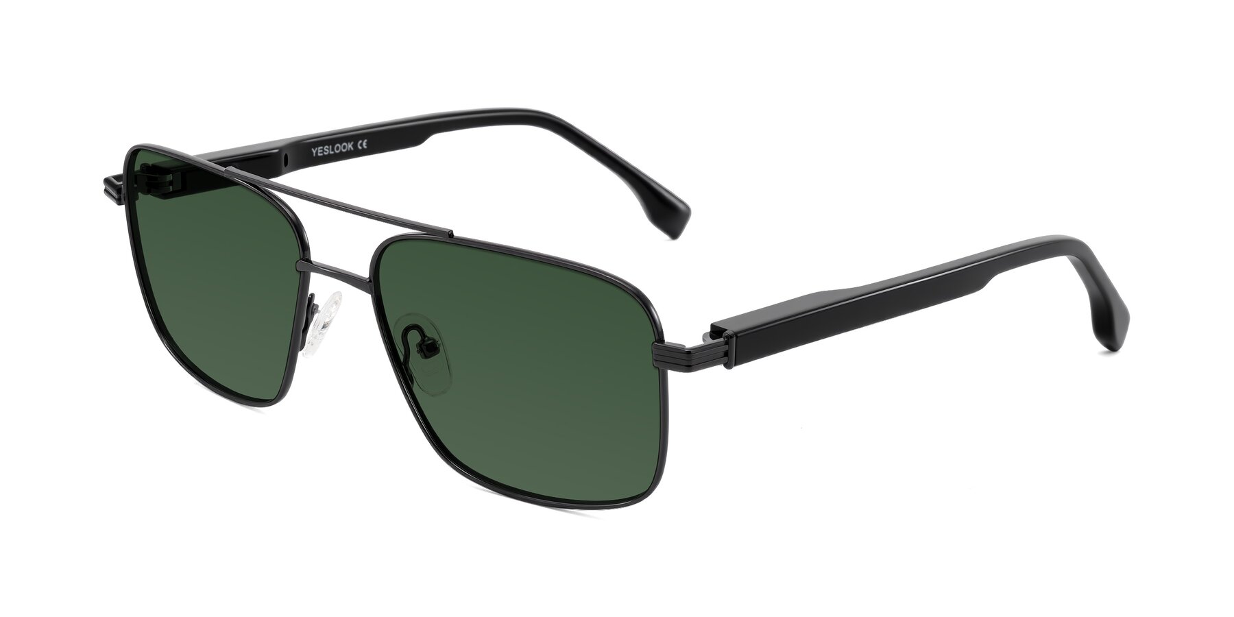 Angle of Banten in Gunmetal with Green Tinted Lenses