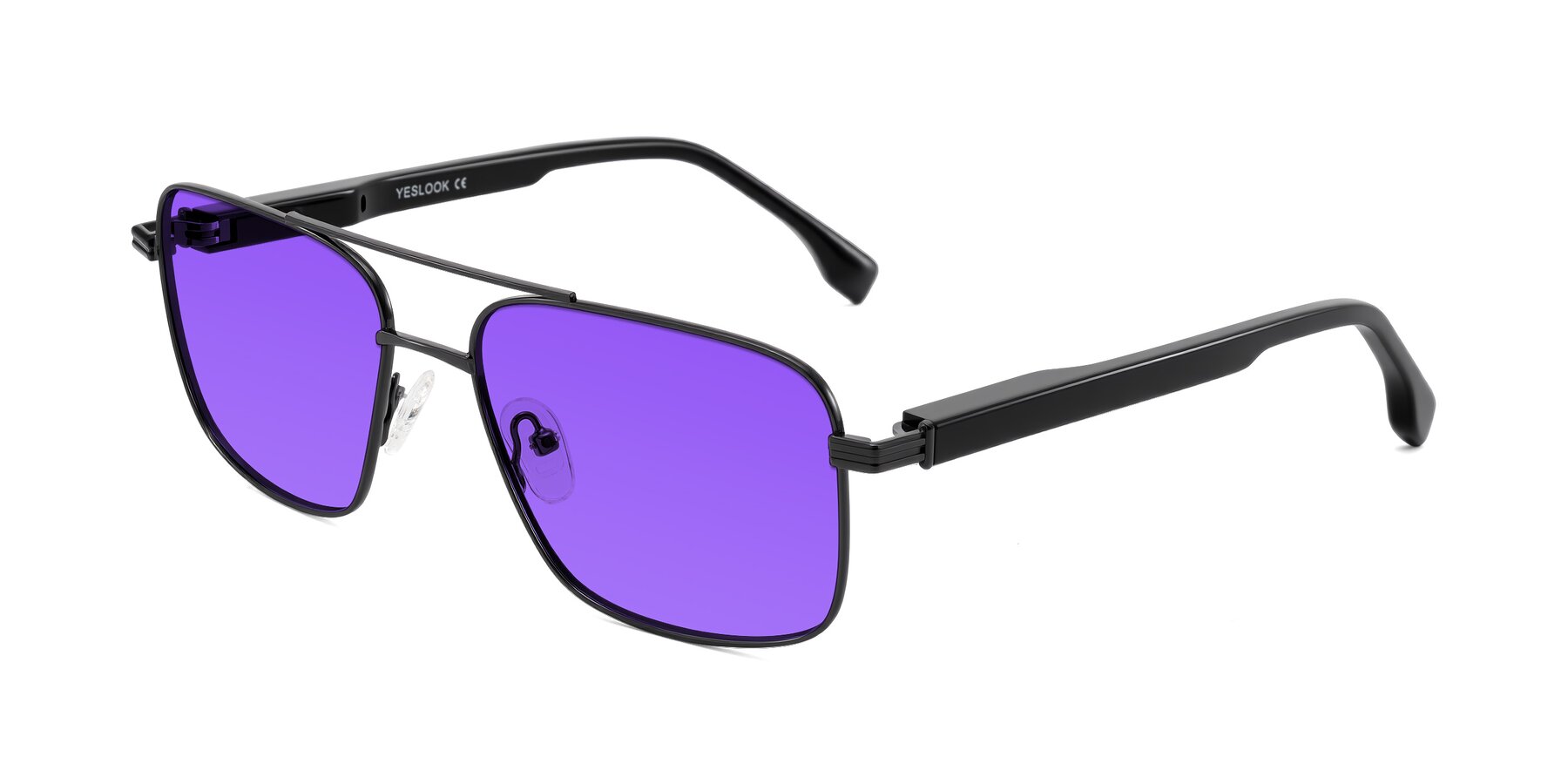 Angle of Banten in Gunmetal with Purple Tinted Lenses