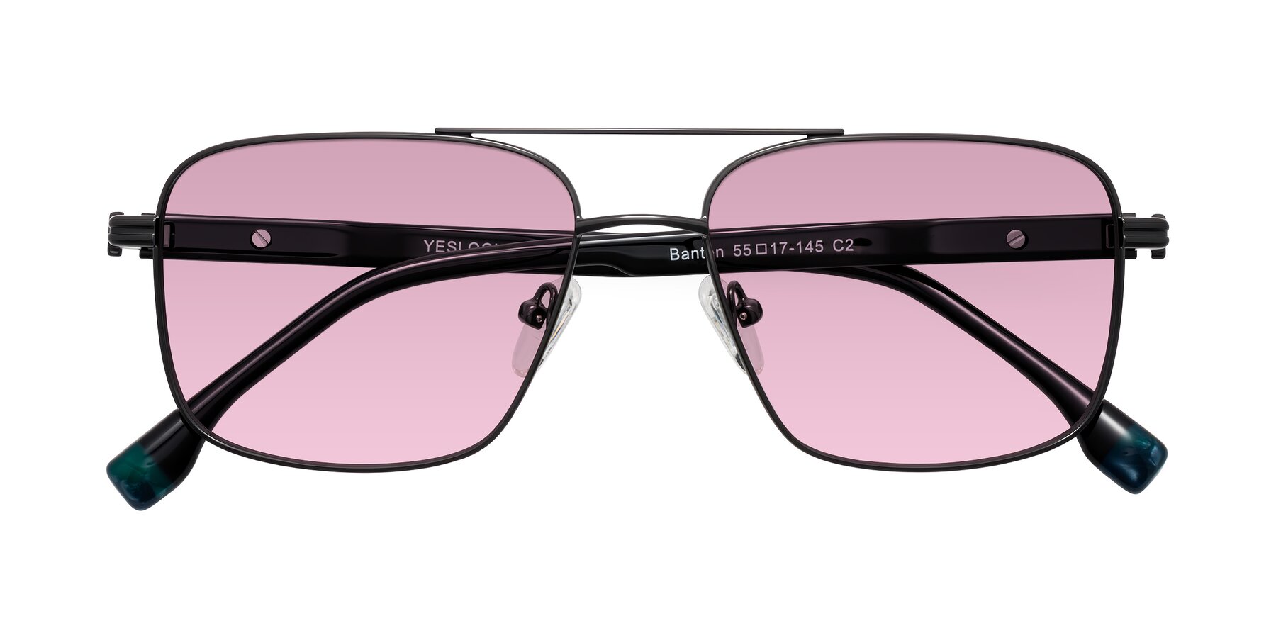 Folded Front of Banten in Gunmetal with Light Wine Tinted Lenses