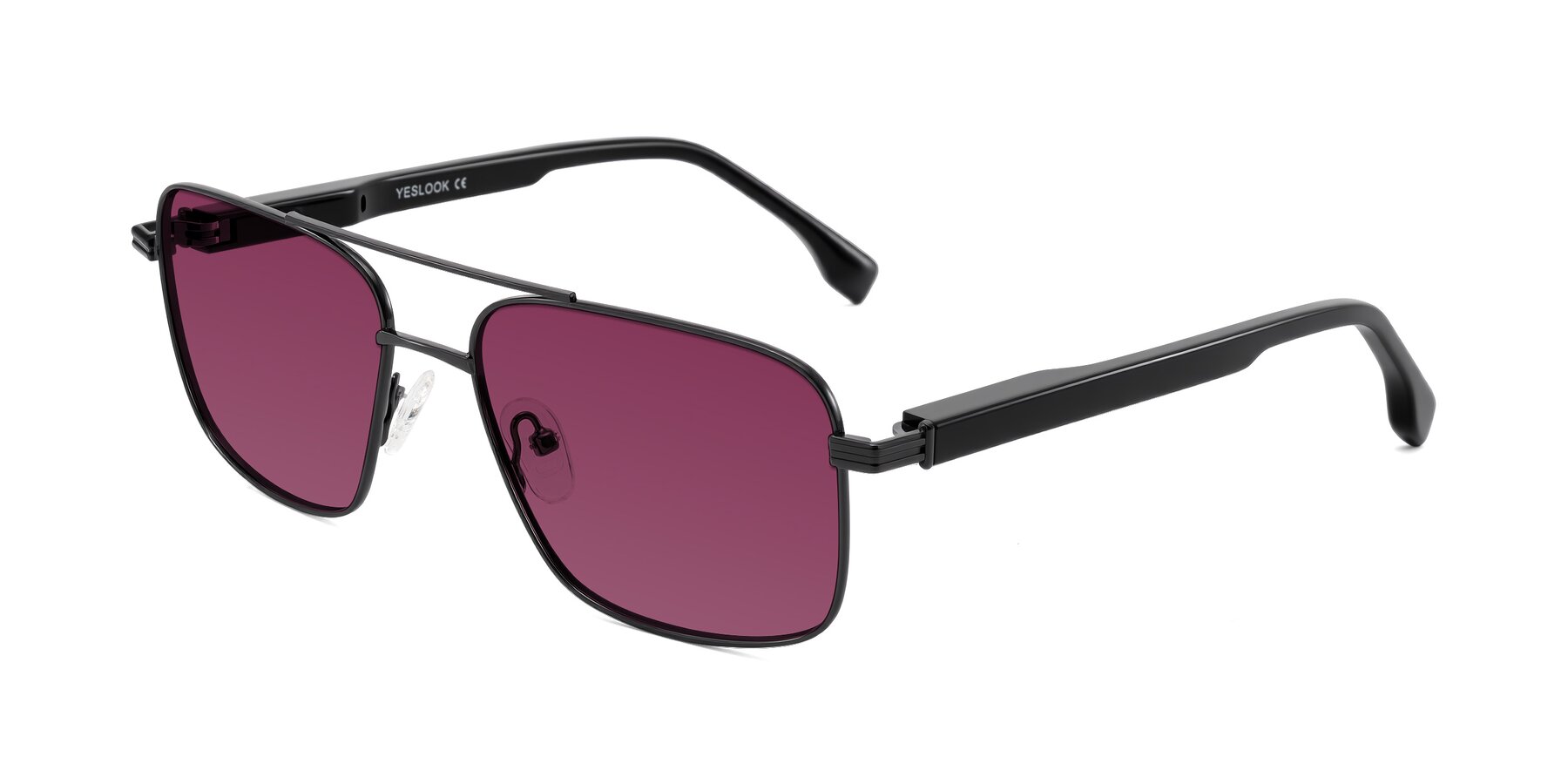 Angle of Banten in Gunmetal with Wine Tinted Lenses