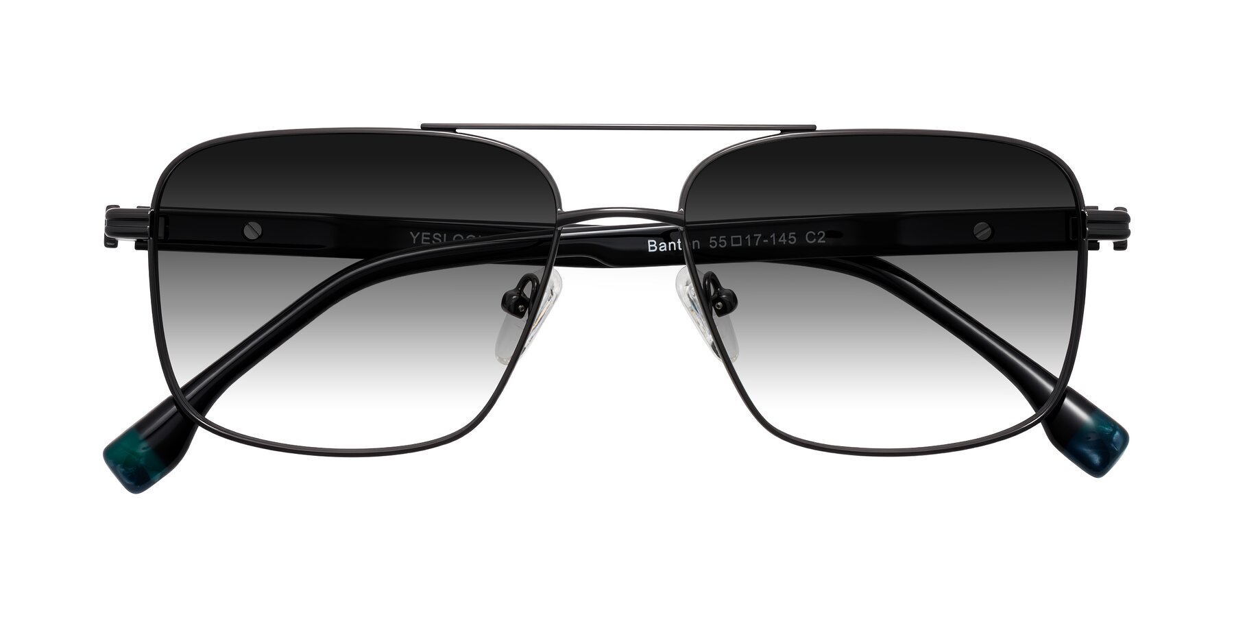 Folded Front of Banten in Gunmetal with Gray Gradient Lenses