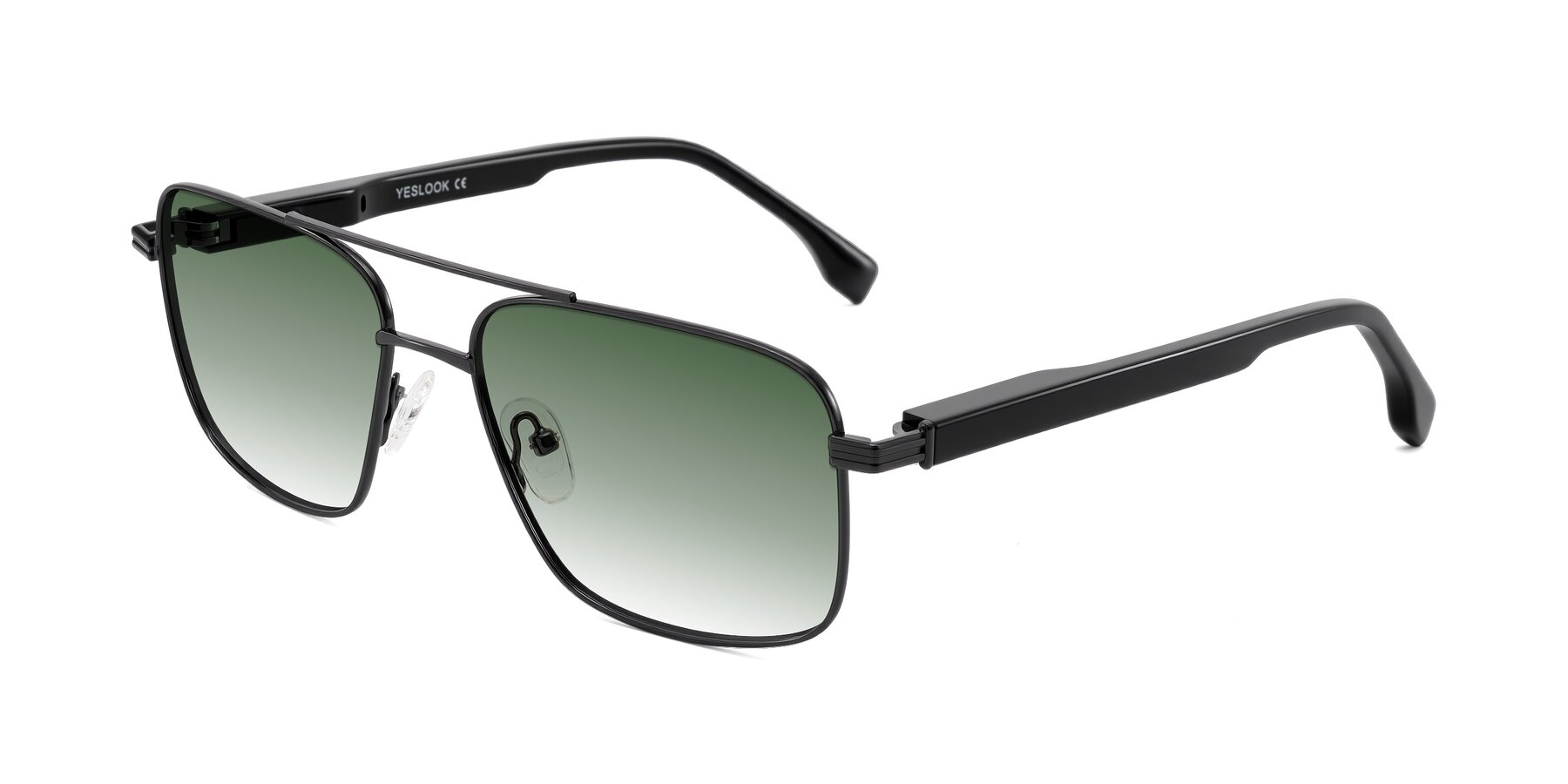 Angle of Banten in Gunmetal with Green Gradient Lenses