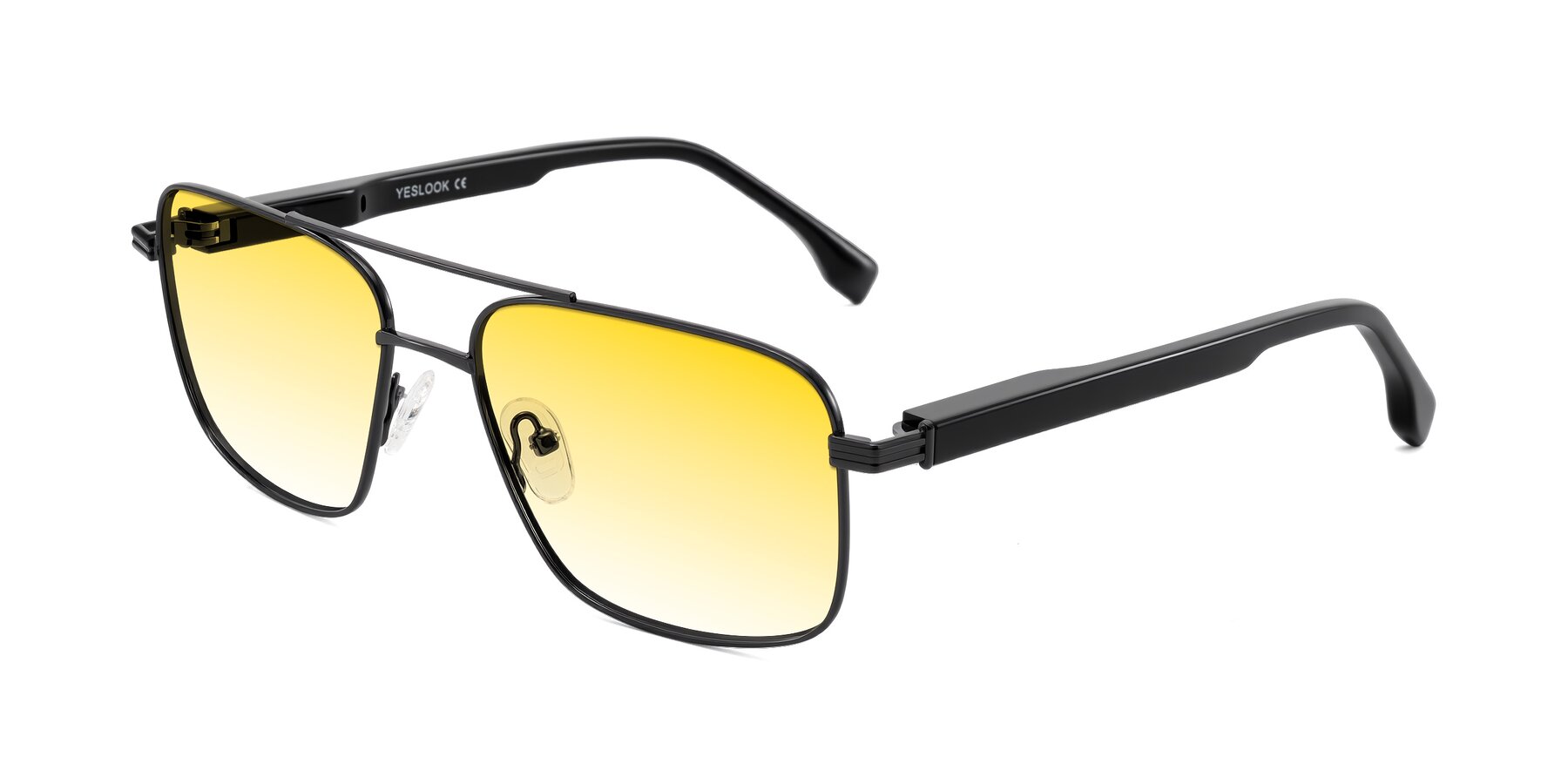 Angle of Banten in Gunmetal with Yellow Gradient Lenses
