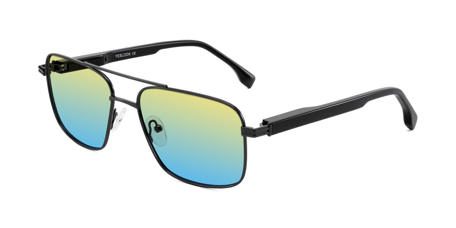 Angle of Banten in Gunmetal with Yellow / Blue Gradient Lenses