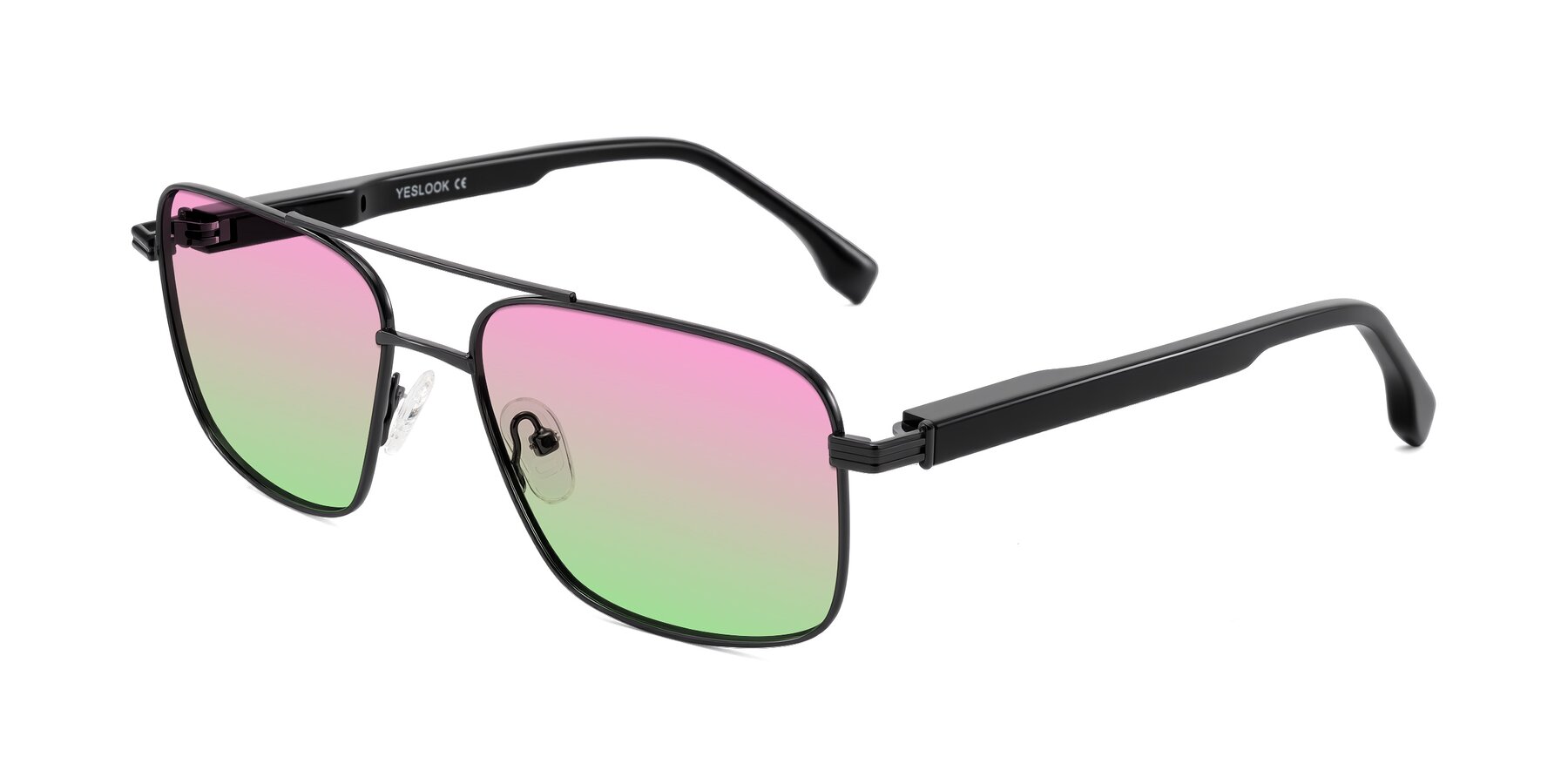 Angle of Banten in Gunmetal with Pink / Green Gradient Lenses