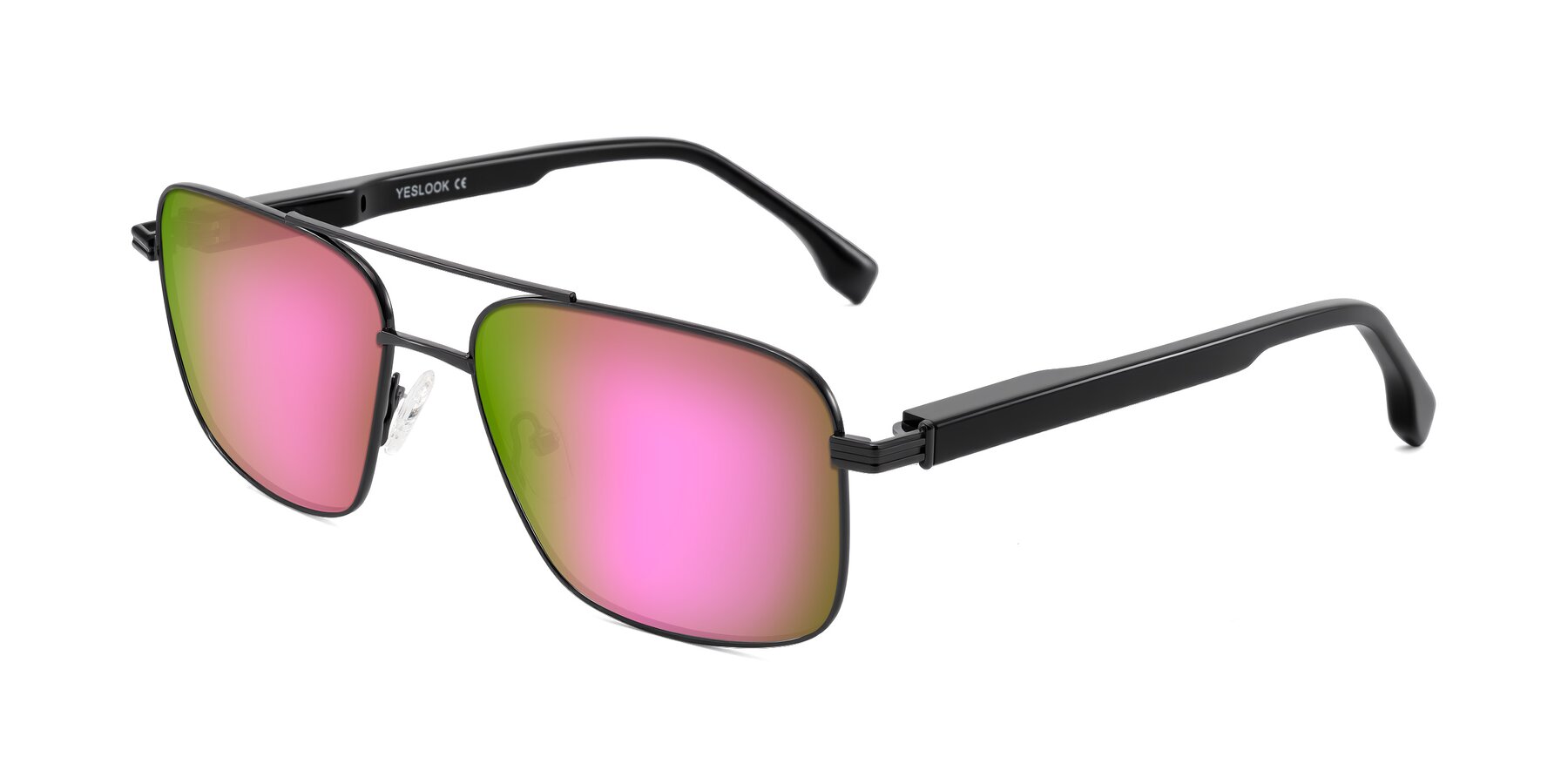 Angle of Banten in Gunmetal with Pink Mirrored Lenses