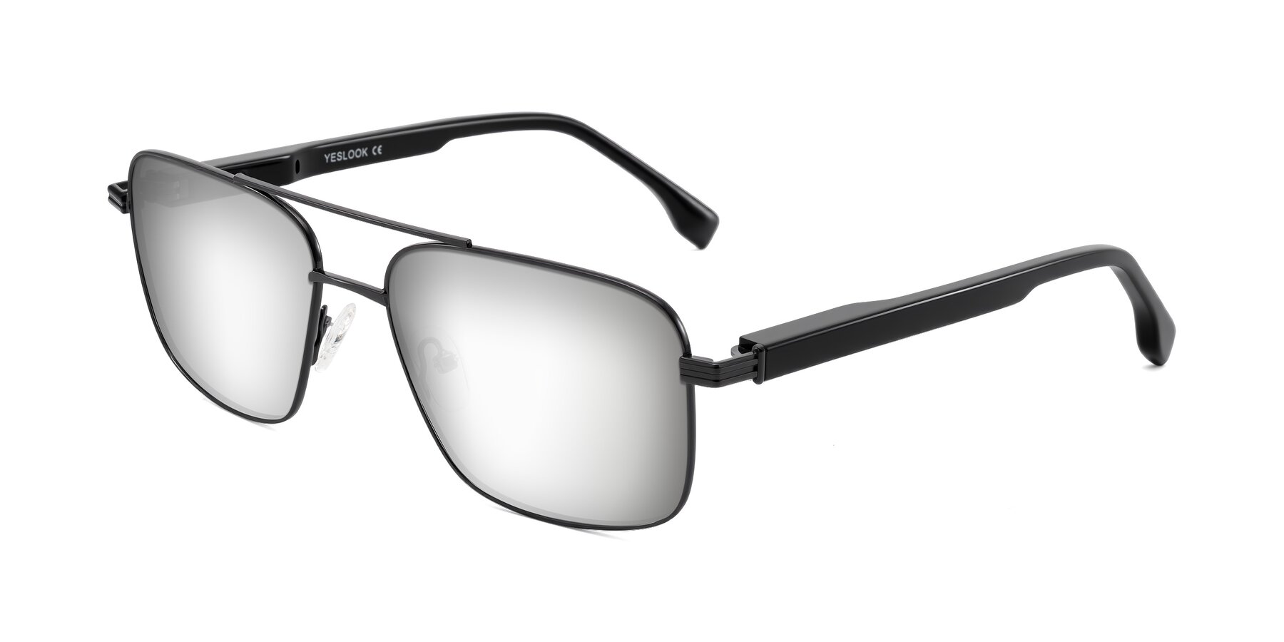 Angle of Banten in Gunmetal with Silver Mirrored Lenses