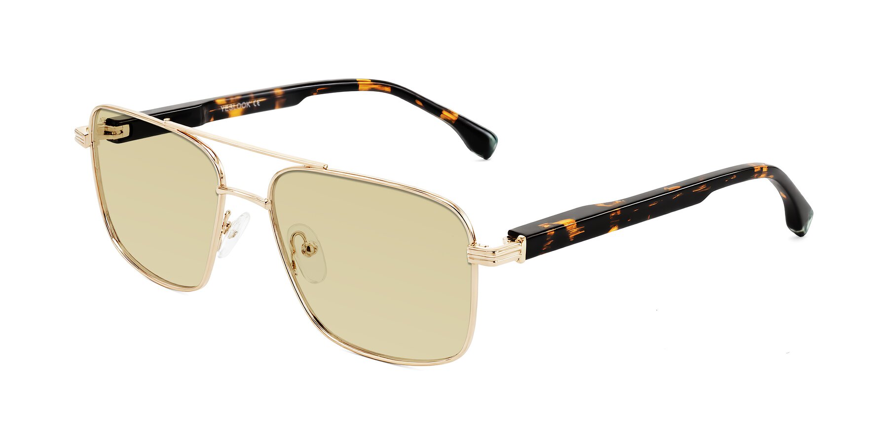 Angle of Banten in Gold with Light Champagne Tinted Lenses