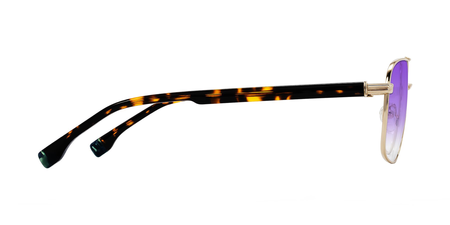 Side of Banten in Gold with Purple Gradient Lenses