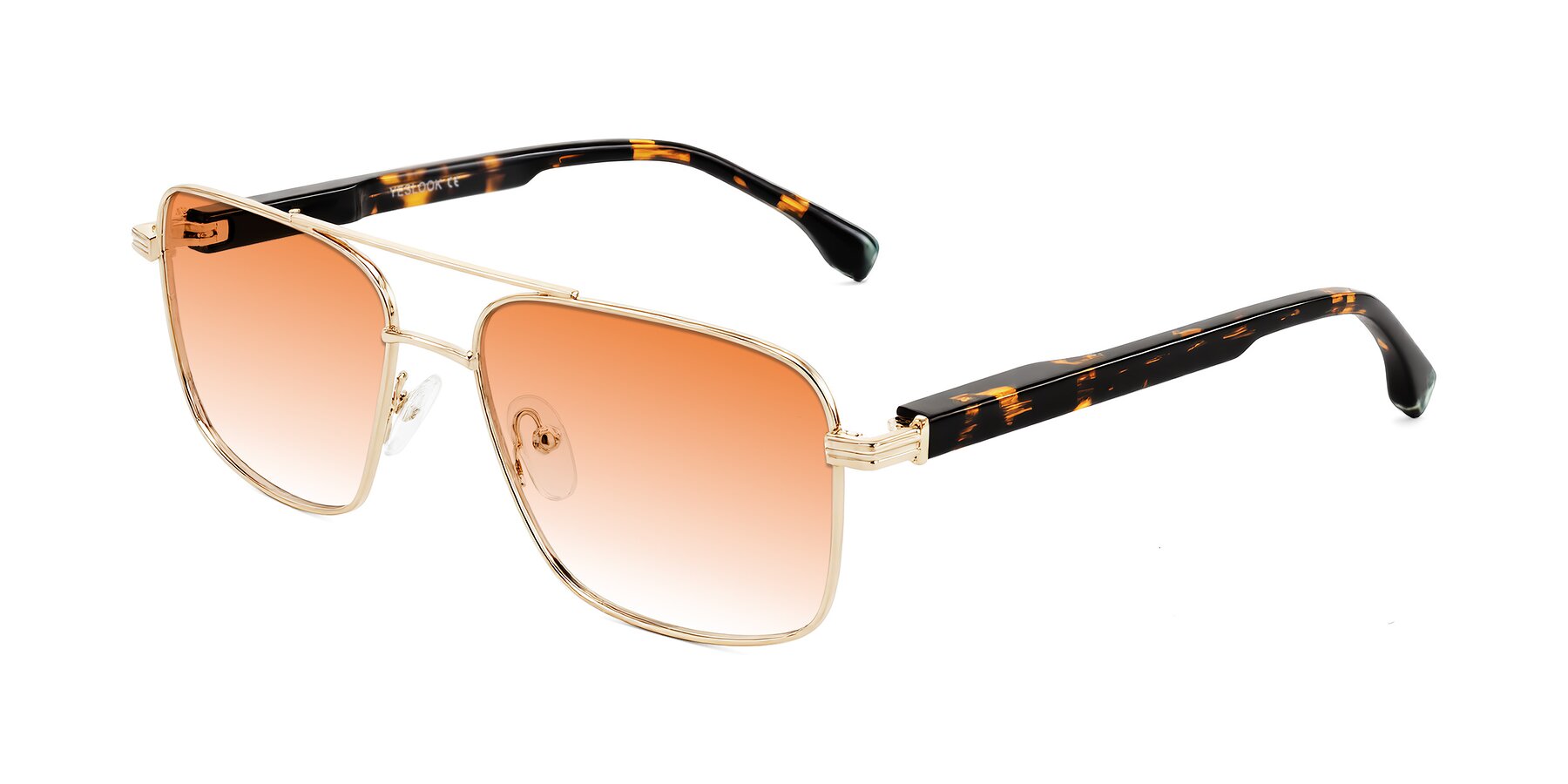 Angle of Banten in Gold with Orange Gradient Lenses