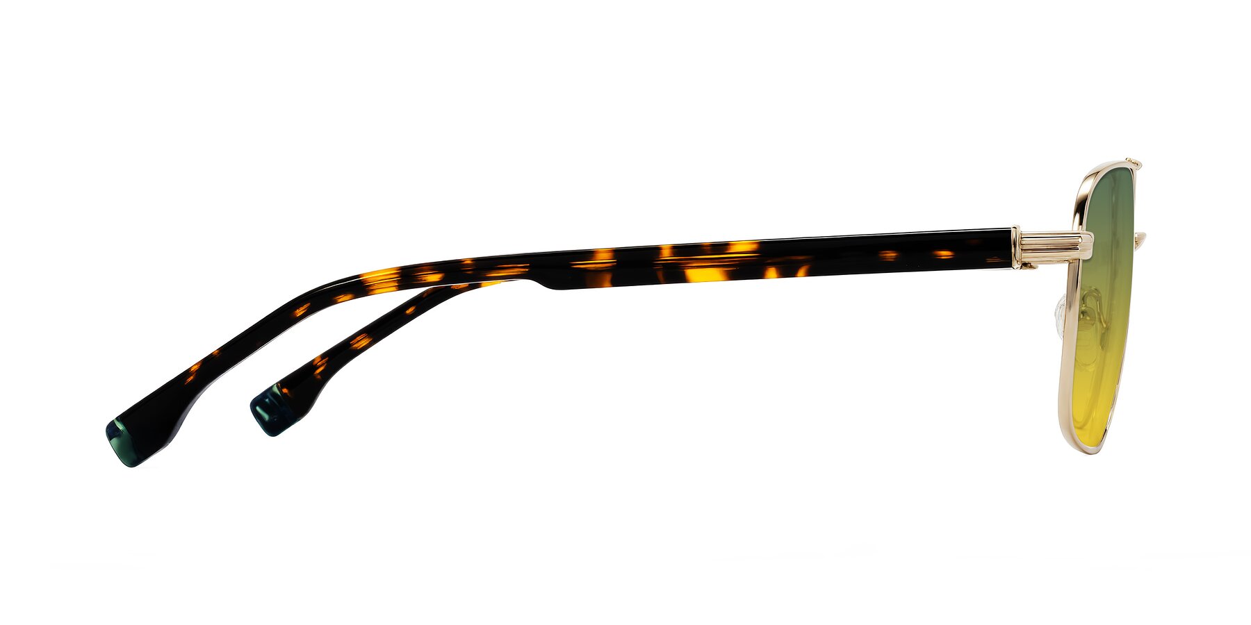 Side of Banten in Gold with Green / Yellow Gradient Lenses