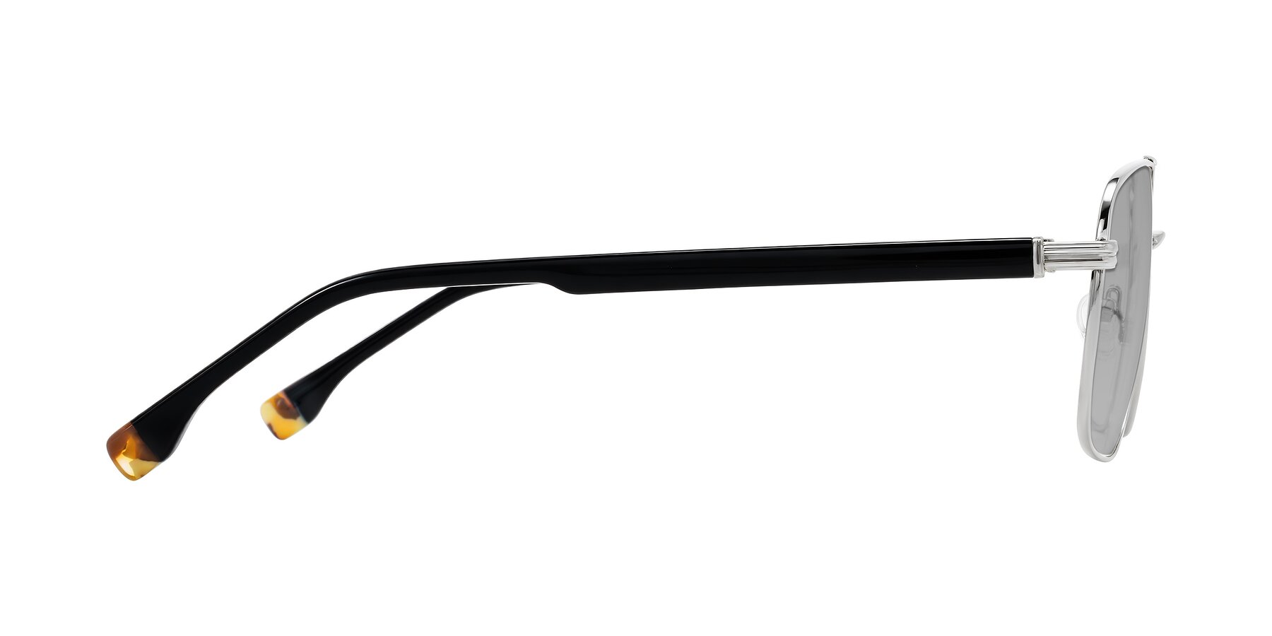 Side of Banten in Silver with Light Gray Tinted Lenses