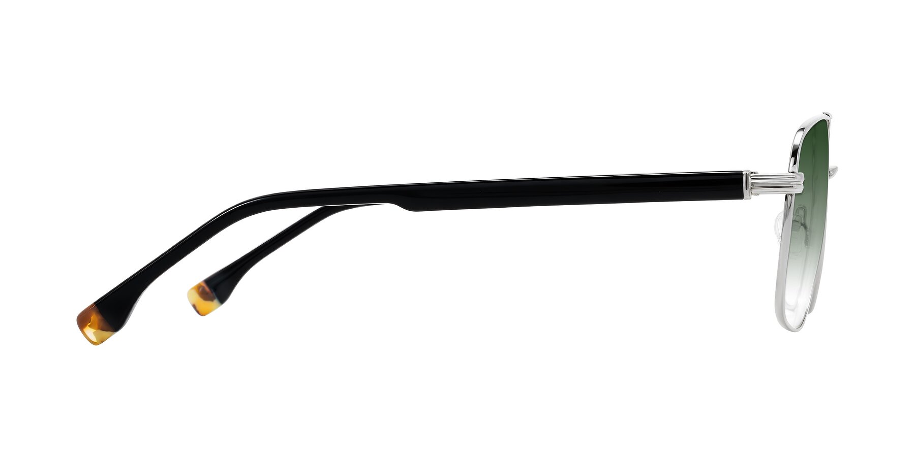 Side of Banten in Silver with Green Gradient Lenses