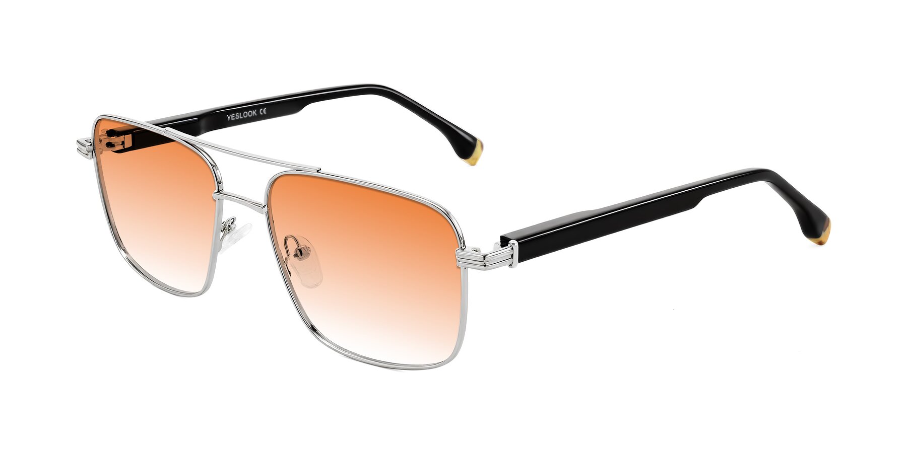 Angle of Banten in Silver with Orange Gradient Lenses