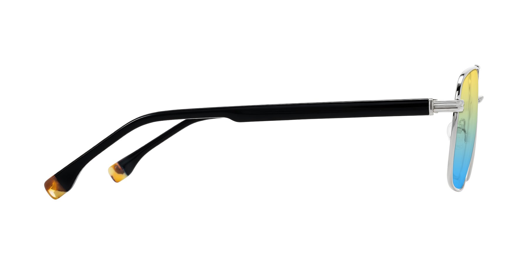 Side of Banten in Silver with Yellow / Blue Gradient Lenses