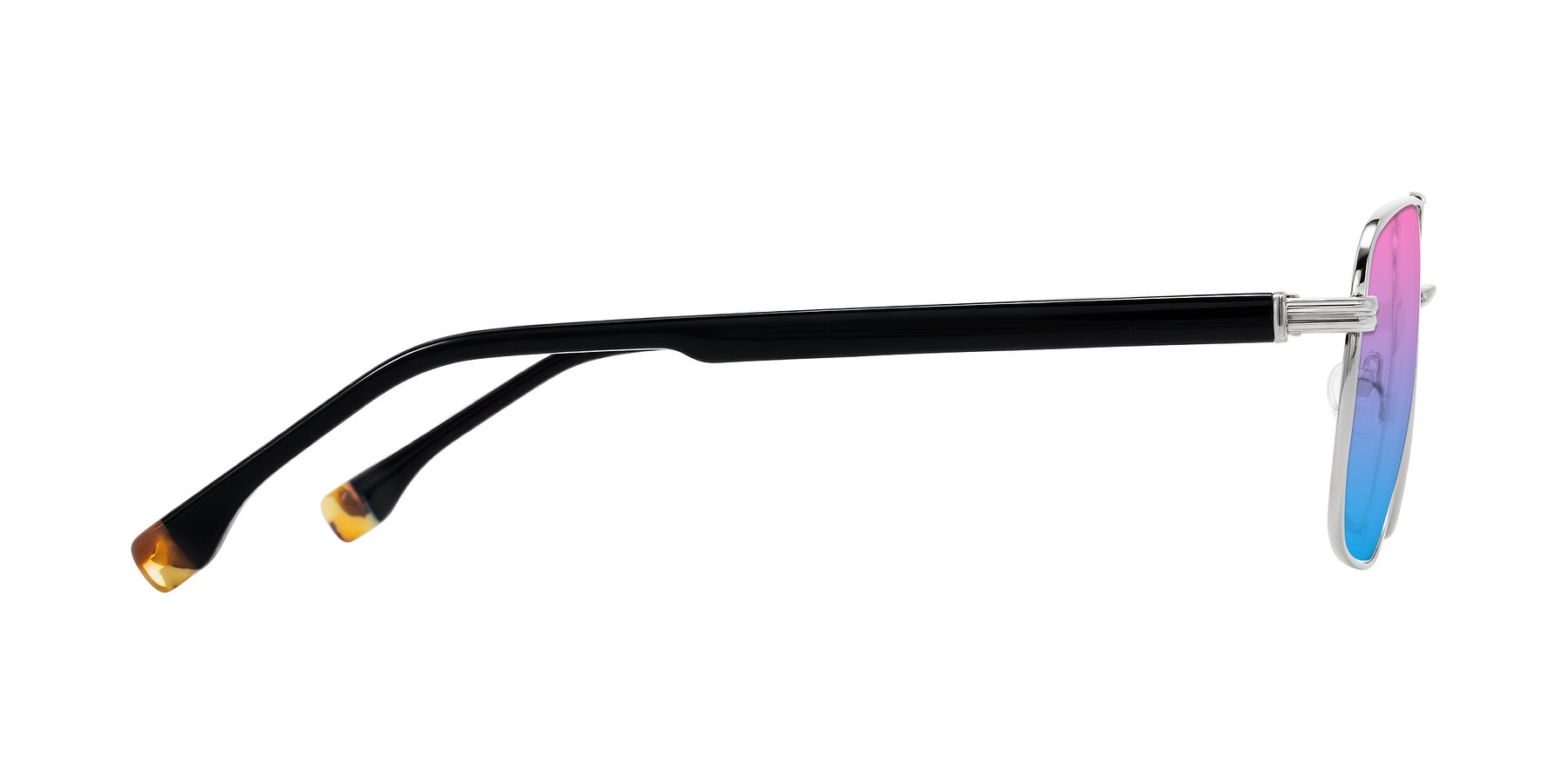 Side of Banten in Silver with Pink / Blue Gradient Lenses