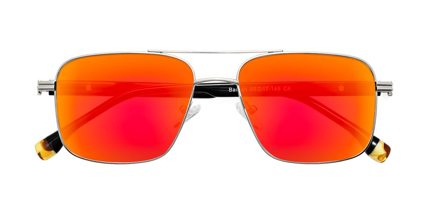 Banten - Silver Flash Mirrored Sunglasses