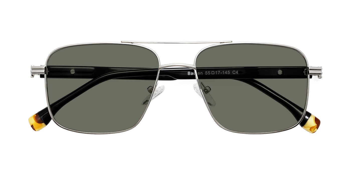 Banten - Silver Polarized Sunglasses