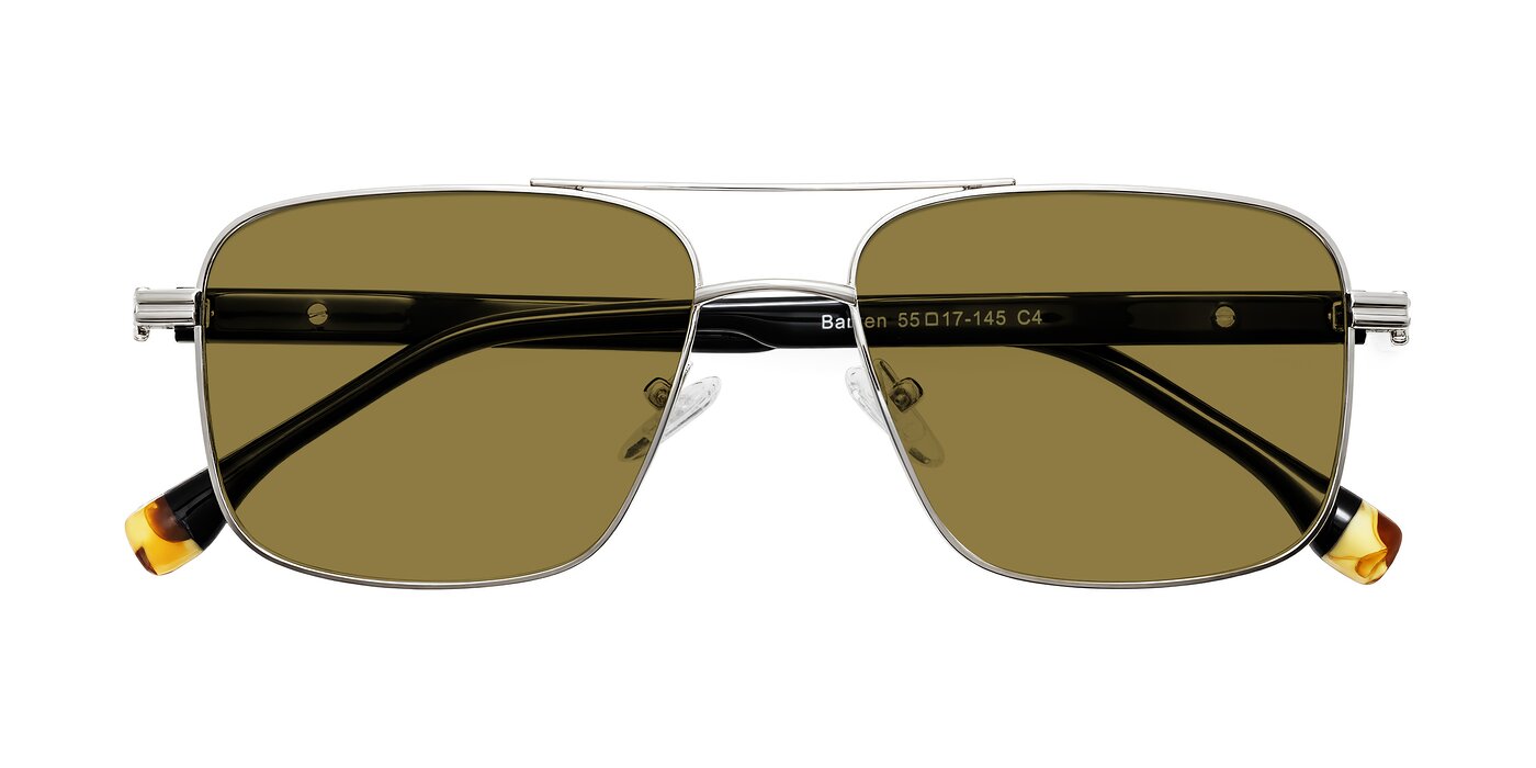 Banten - Silver Polarized Sunglasses