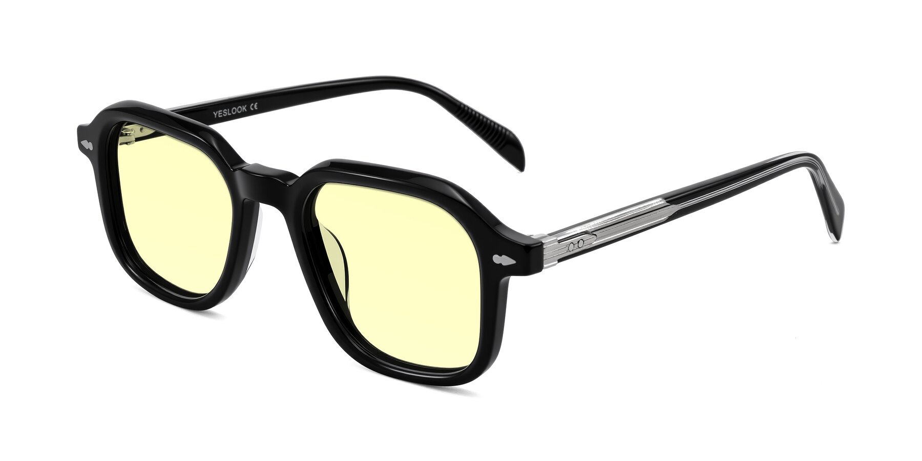 Angle of Salyba in Black with Light Yellow Tinted Lenses
