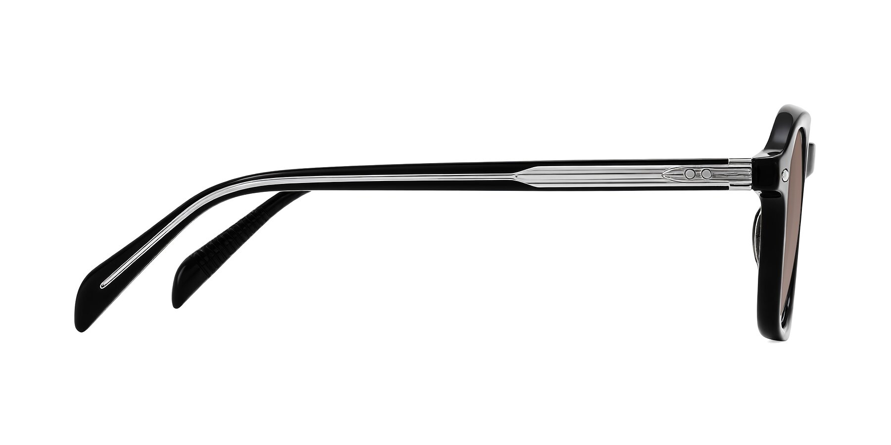 Side of Salyba in Black with Medium Brown Tinted Lenses