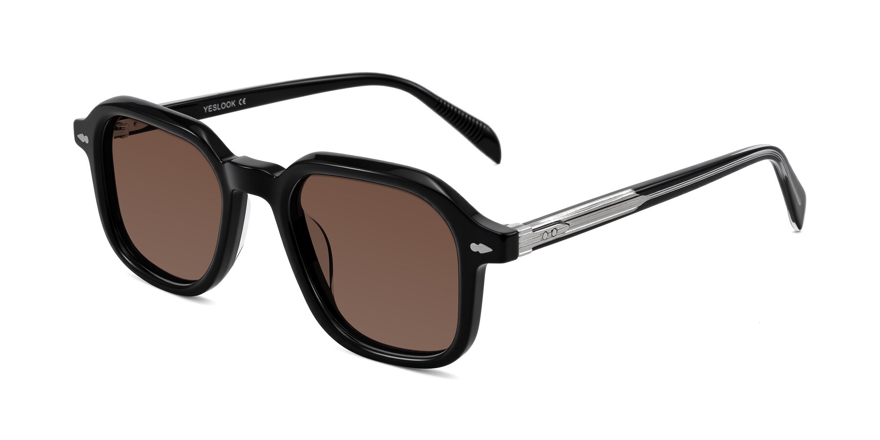 Angle of Salyba in Black with Brown Tinted Lenses