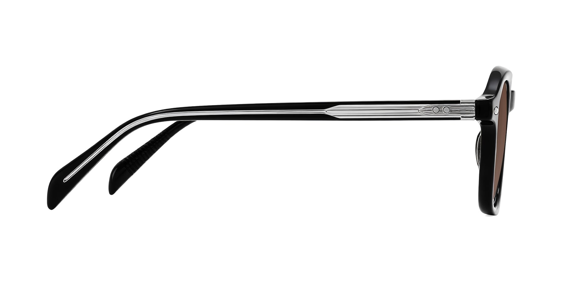 Side of Salyba in Black with Brown Tinted Lenses