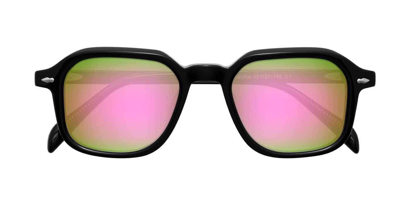 Salyba - Black Flash Mirrored Sunglasses