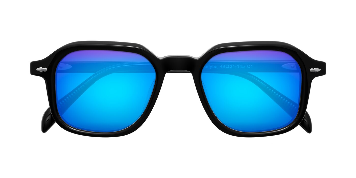 Salyba - Black Flash Mirrored Sunglasses