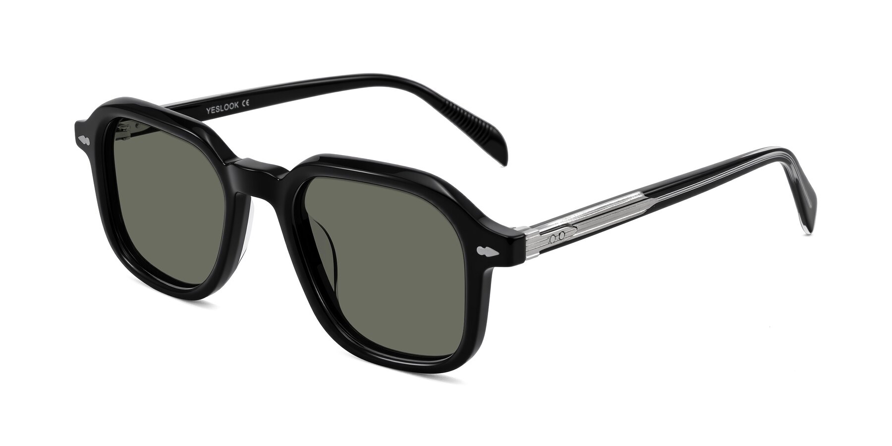 Angle of Salyba in Black with Gray Polarized Lenses
