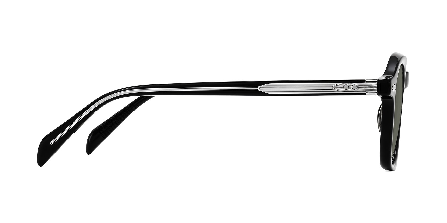 Side of Salyba in Black with Gray Polarized Lenses