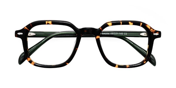 Front of Salyba in Tortoise/Green