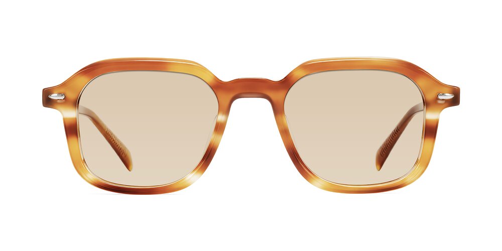 Salyba - Amber Striped Tinted Sunglasses