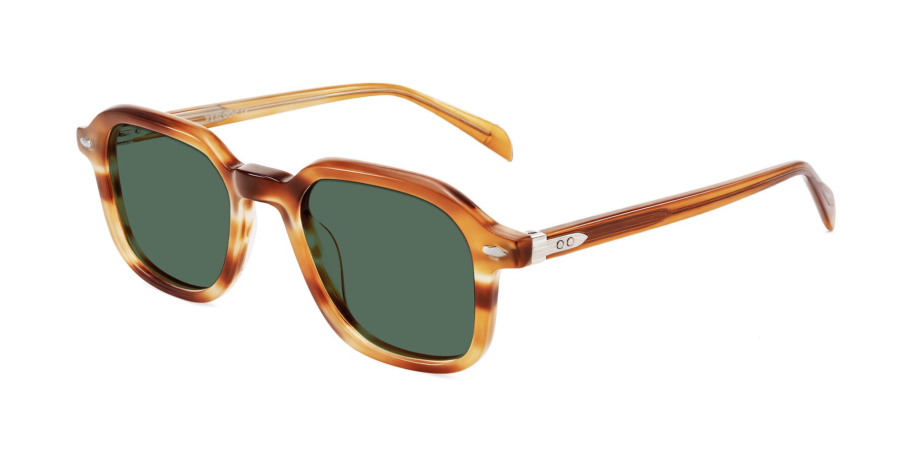Angle of Salyba in Amber Striped with Green Polarized Lenses