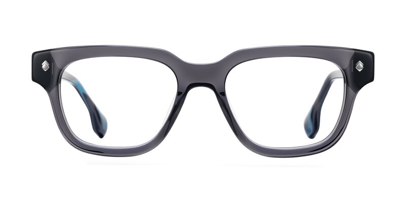 Jensen - Gray/Blue Striped Eyeglasses