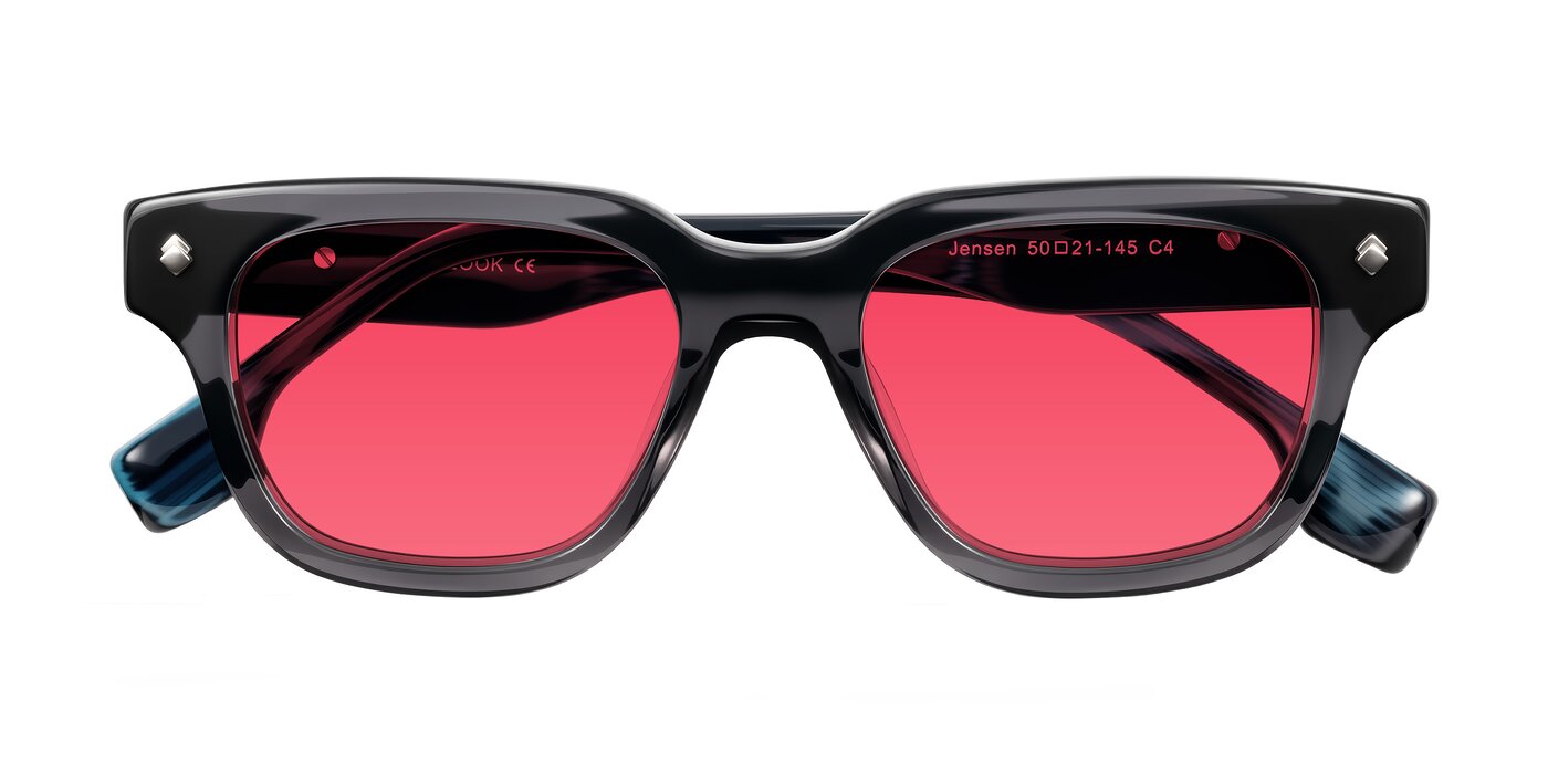 Jensen - Gray/Blue Striped Tinted Sunglasses