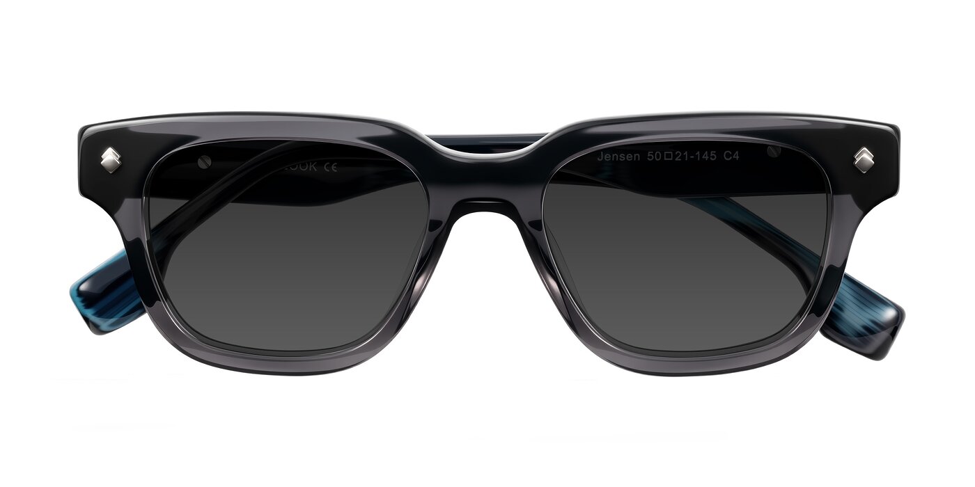 Jensen - Gray/Blue Striped Tinted Sunglasses