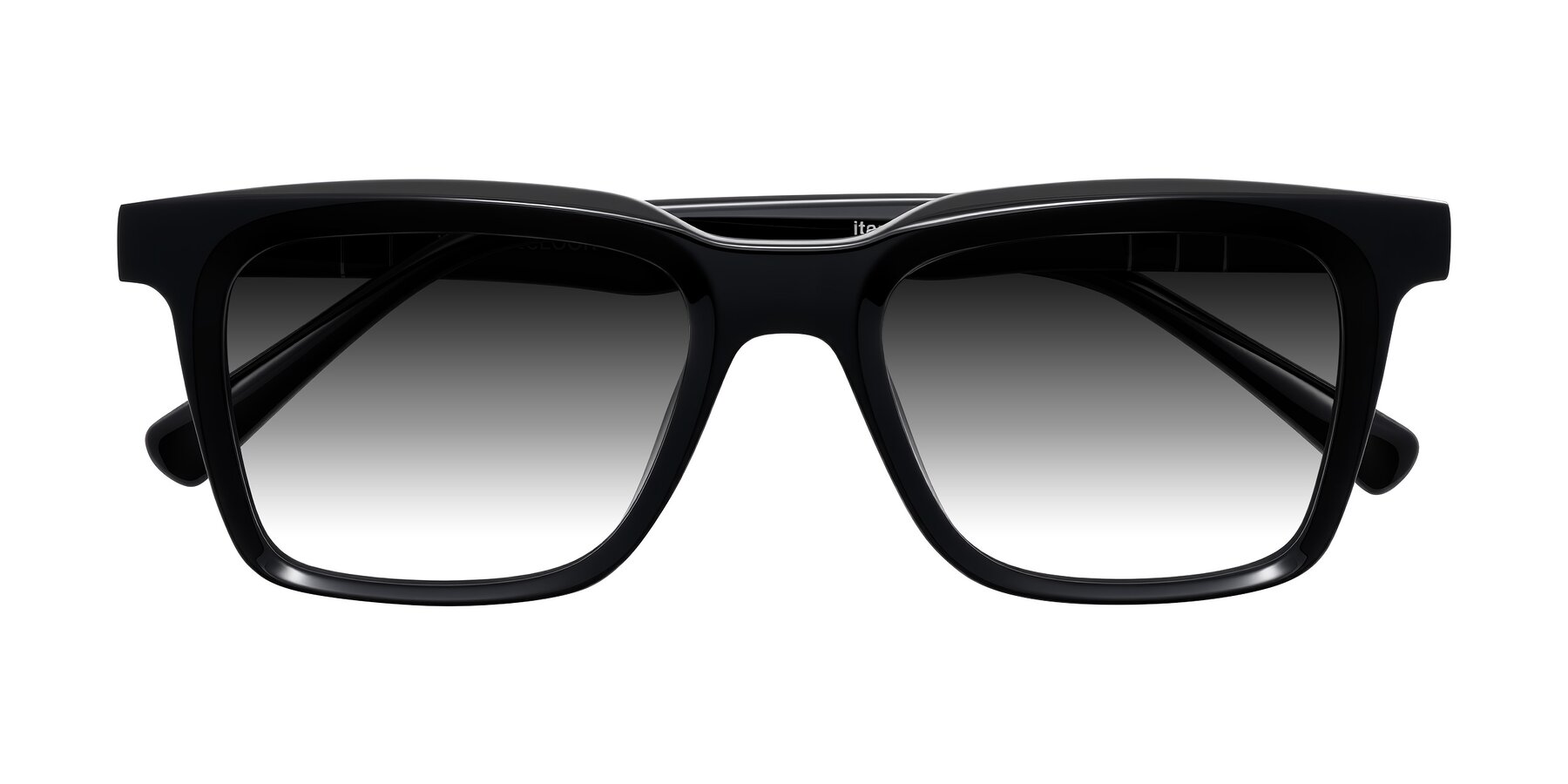 Folded Front of Itasca in Black with Gray Gradient Lenses