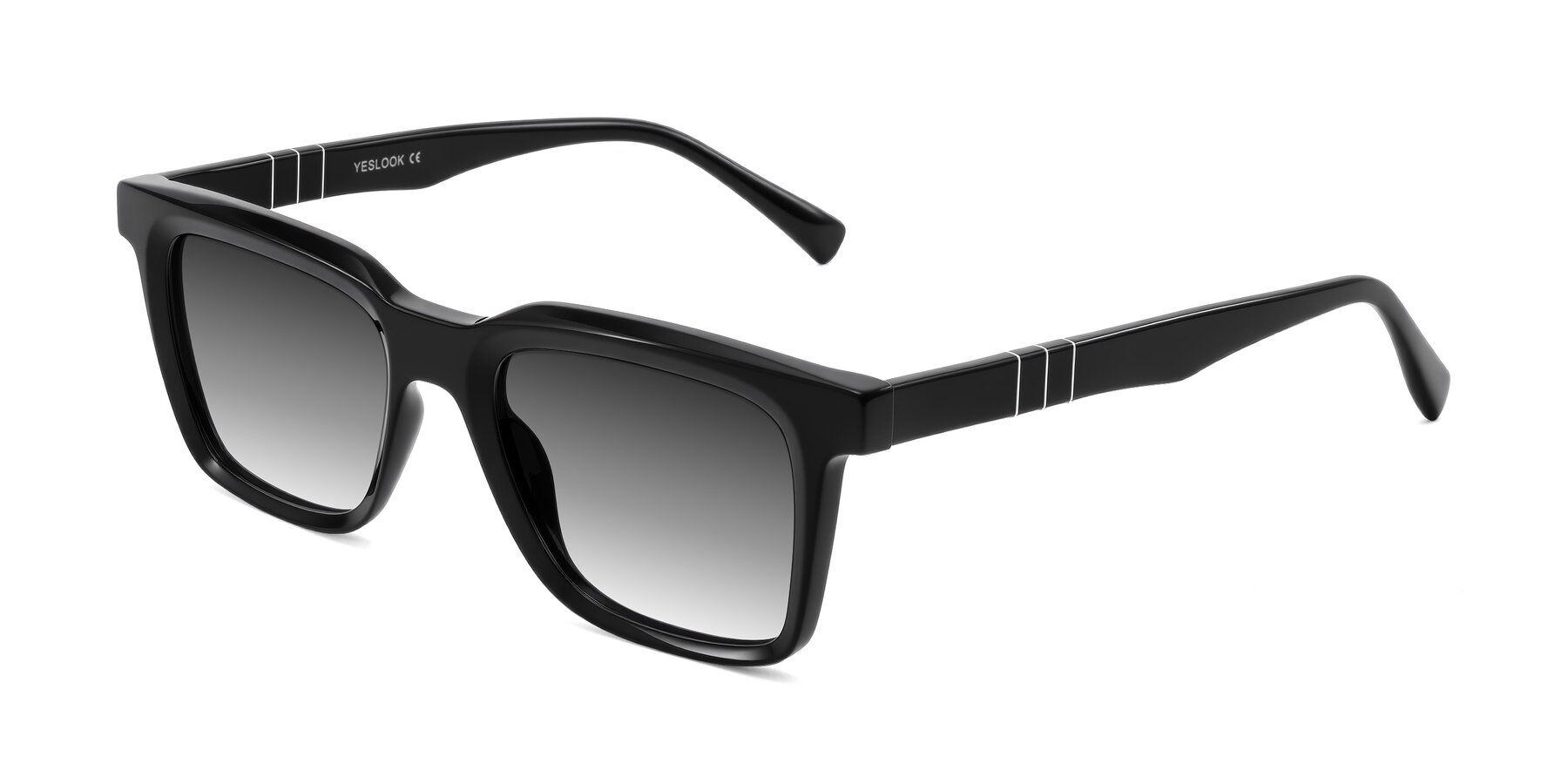 Angle of Itasca in Black with Gray Gradient Lenses