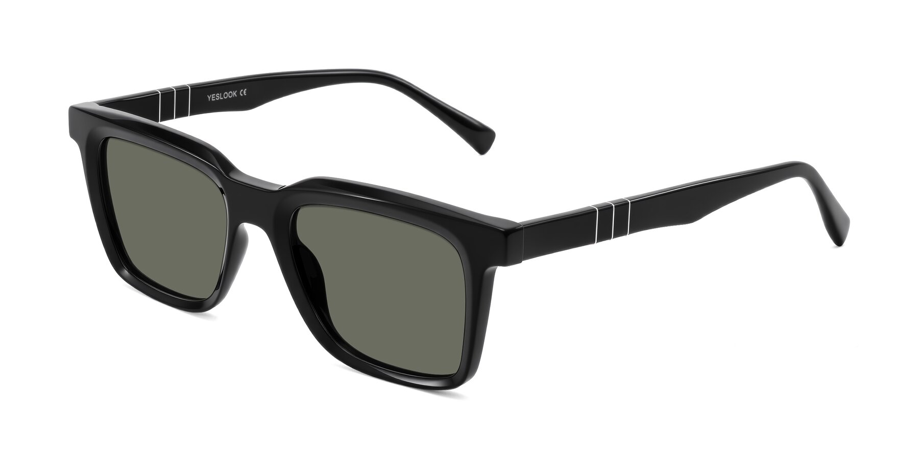 Angle of Itasca in Black with Gray Polarized Lenses