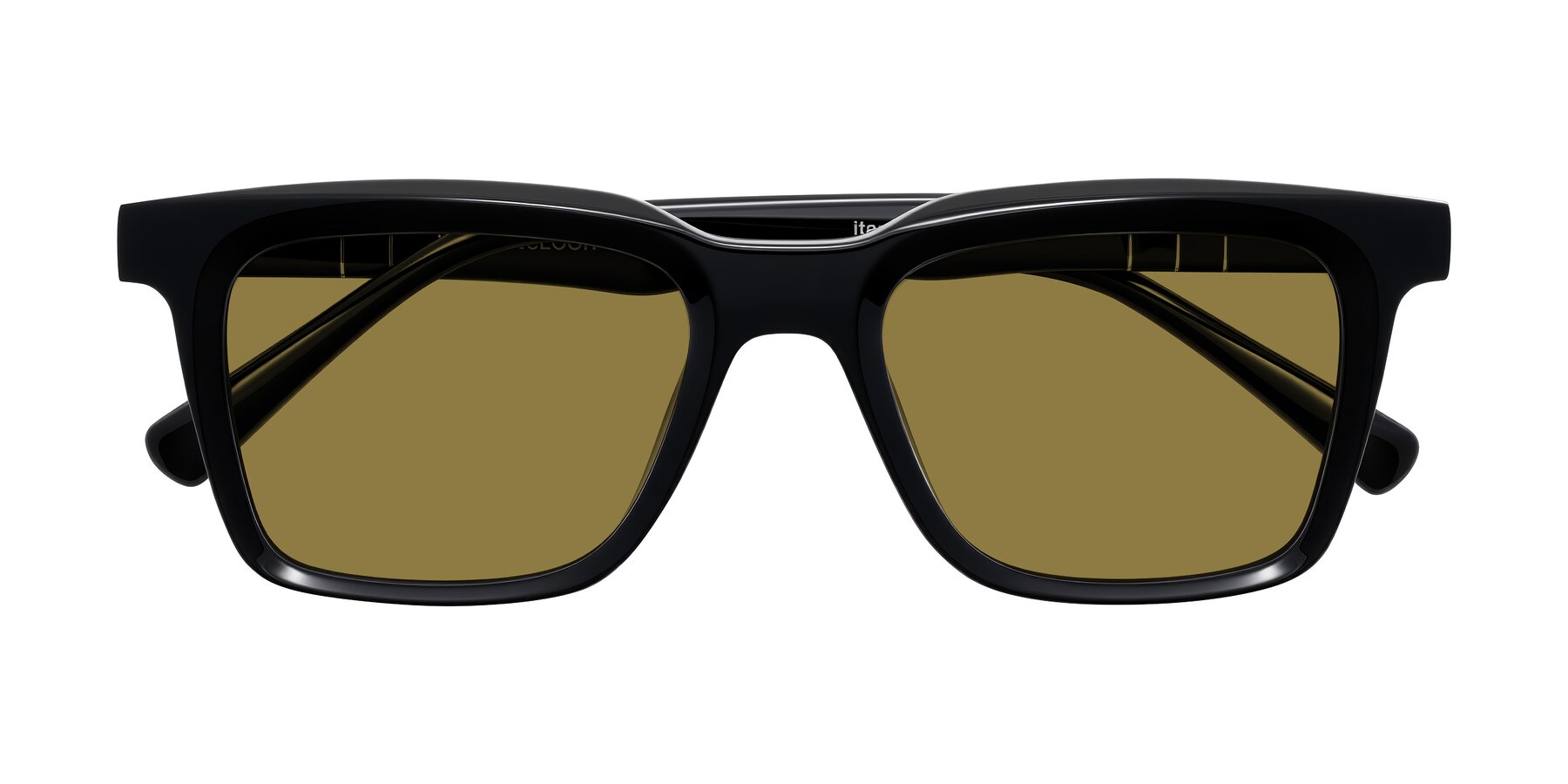 Folded Front of Itasca in Black with Brown Polarized Lenses