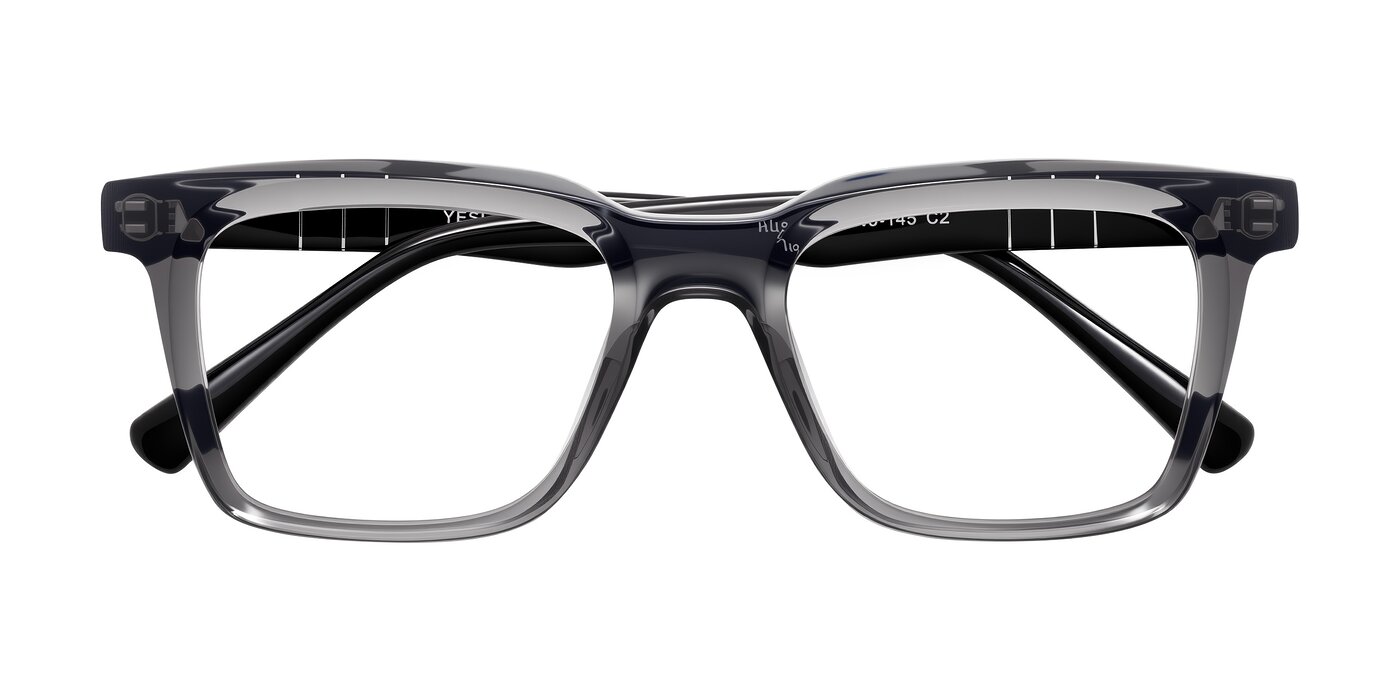 Itasca - Transparent Gray/Black Eyeglasses