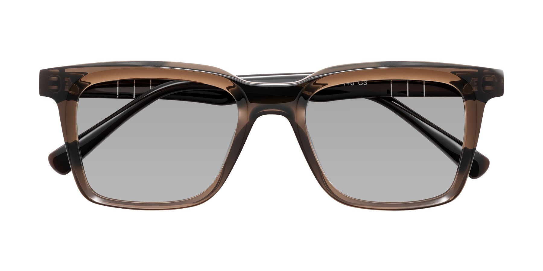 Folded Front of Itasca in Brown with Light Gray Tinted Lenses