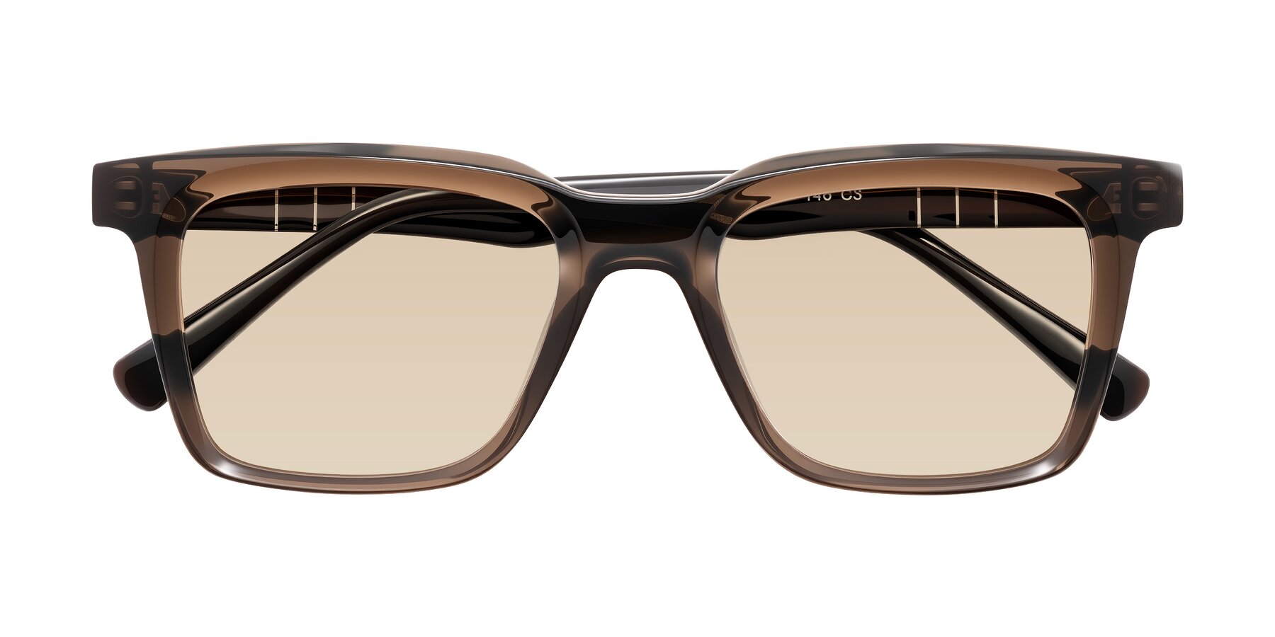 Folded Front of Itasca in Brown with Light Brown Tinted Lenses