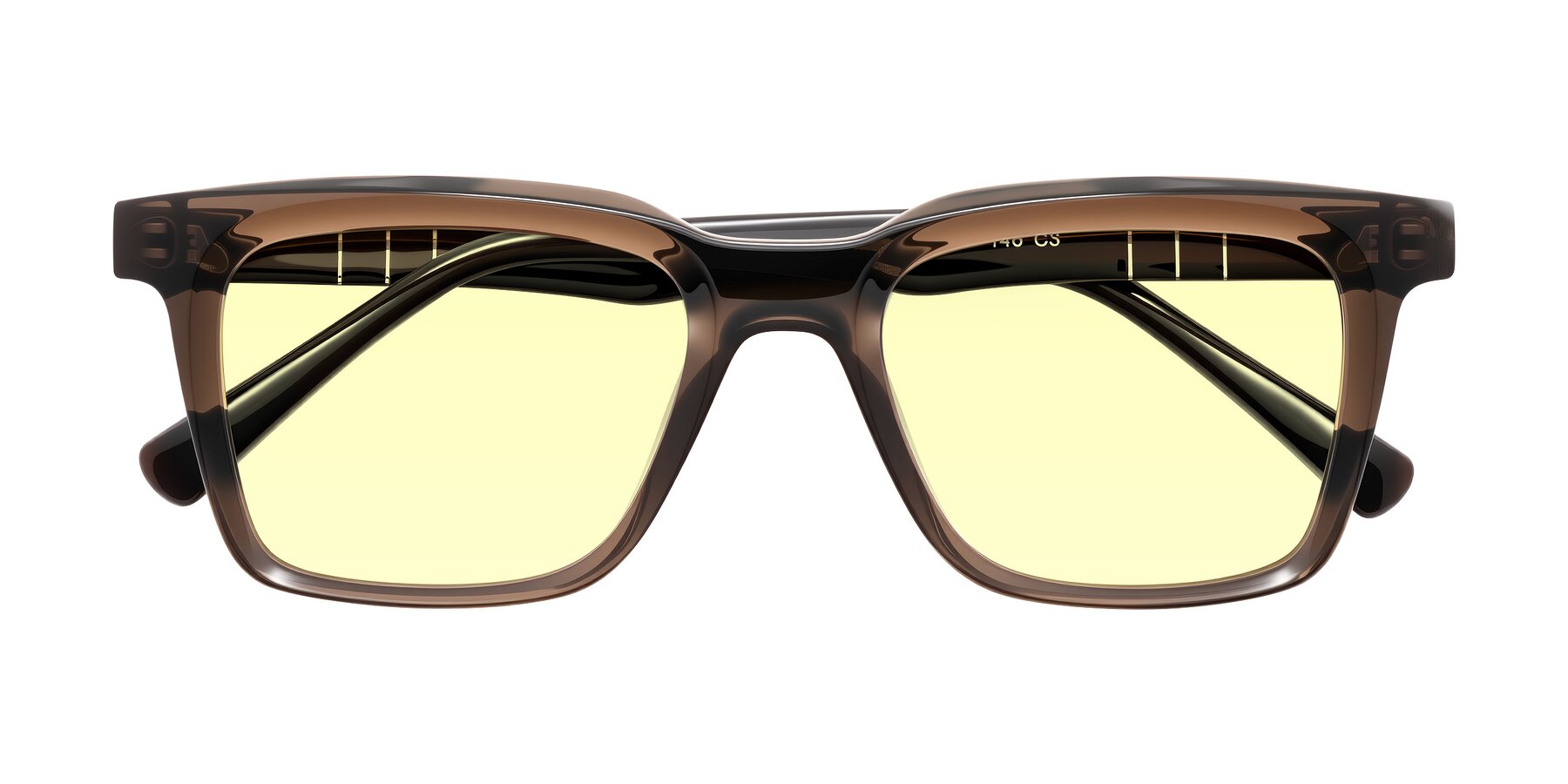 Folded Front of Itasca in Brown with Light Yellow Tinted Lenses
